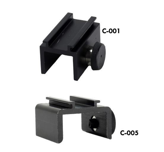 C-001, and C-005: Panel or Hardwall Clips - Fixed Sizes