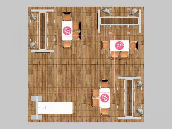 RE-9216 Island Rental Trade Show Exhibit -- Plan View