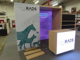 Modified ECO-2038 Sustainable Exhibit with Shelves -- View 2